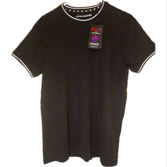 Xray Jeans Large Black & White Premium Cotton Tee - Picture 1 of 10